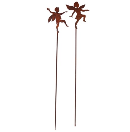 Tr�dg�rdsdekoration 2-set Tingeling och Peter Pan mini stick ELDgarden