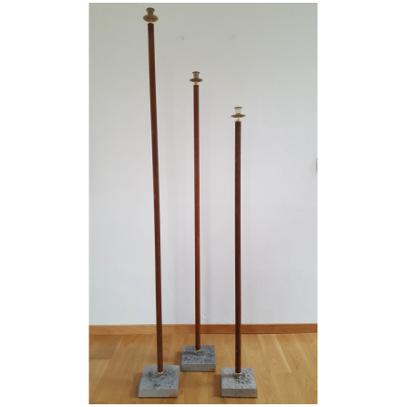 Ljusstake golv med cementfot Two Faces olika f�rger