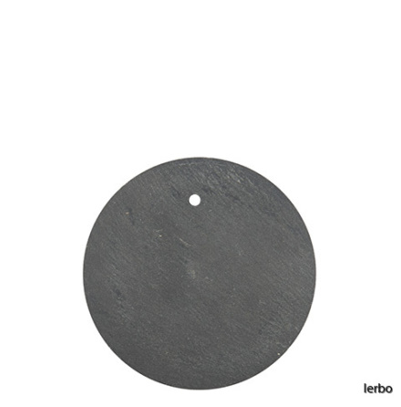 Skifferskylt rund med h�l 10 set