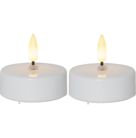 V�rmeljus LED inbyggd timer 2 -pack
