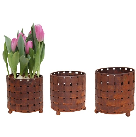 Marschallkruka N�ver rund rost 3-set ELDgarden