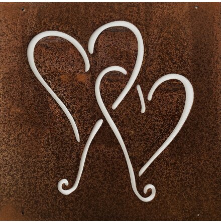 Skylt till armeringsj�rn Hj�rtan Lind Decoration