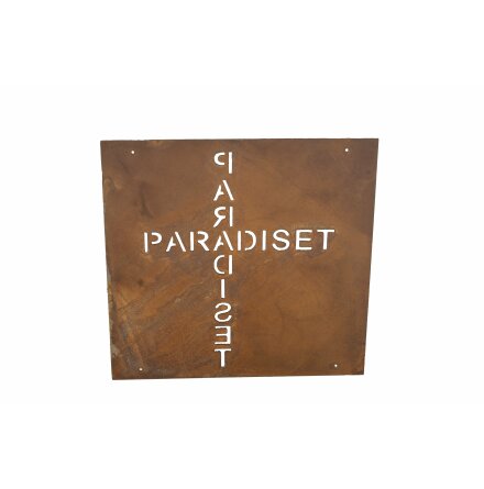 Skylt till armeringsj�rn Paradiset Lind Decoration