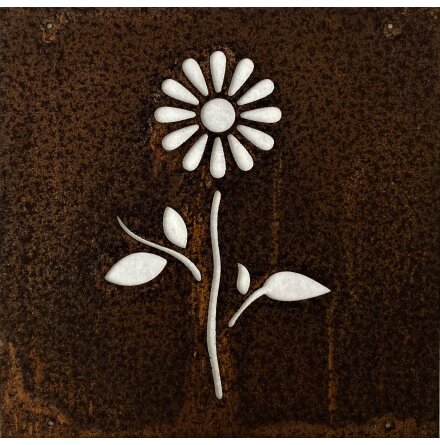 Skylt till armeringsj�rn Blomma Lind Decoration
